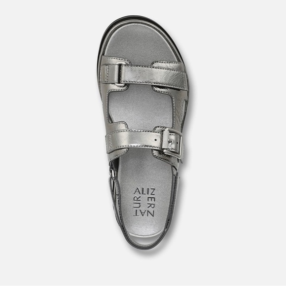 Naturalizer Metallic Pewter Sandals - Picture 6 of 7